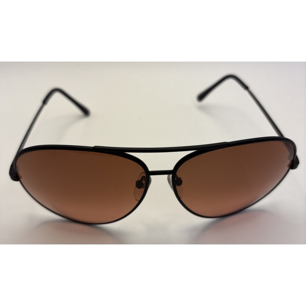 Serengeti Large Aviator 5222 Matte Black Sunglasses Rose / Drivers Gradient Lens